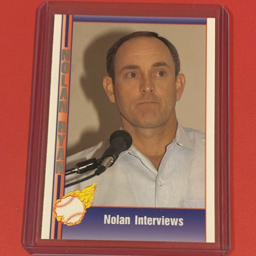 Nolan Interviews #109 1991 Pacific Nolan Ryan Baseball Trading Card